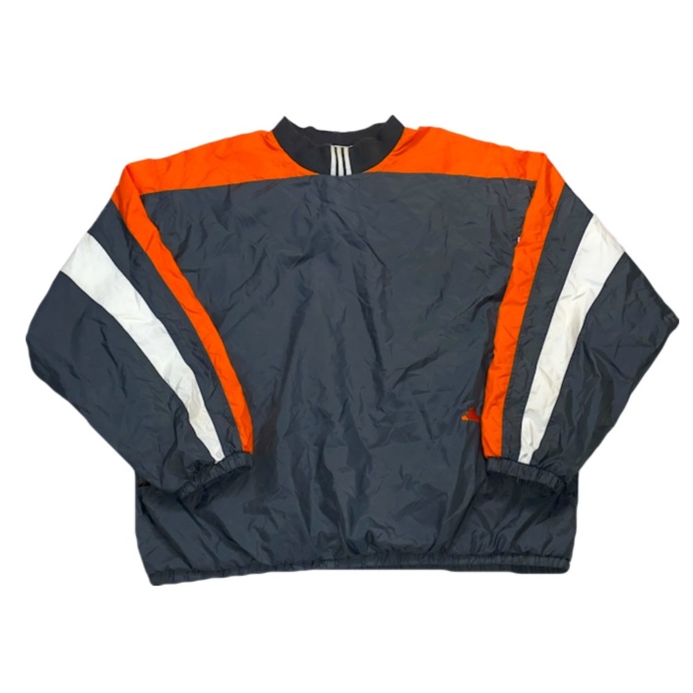 Insane Rare 90s Gray & Orange Adidas Windbreaker